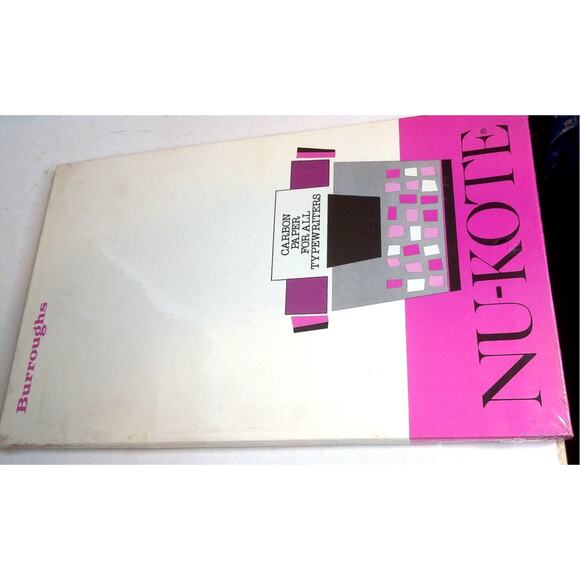Vintage Nu-Kote Carbon Paper For All Typewriters  8-1/4 X 14-1/2 100 Sheets New - Picture 2 of 5